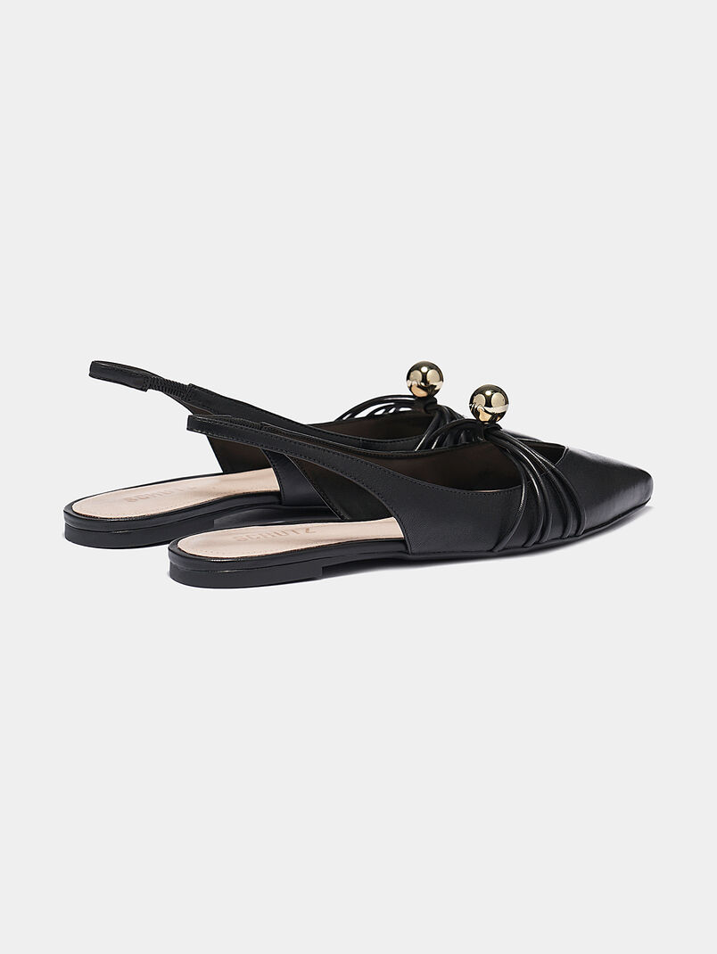 Black flat sandals - 3