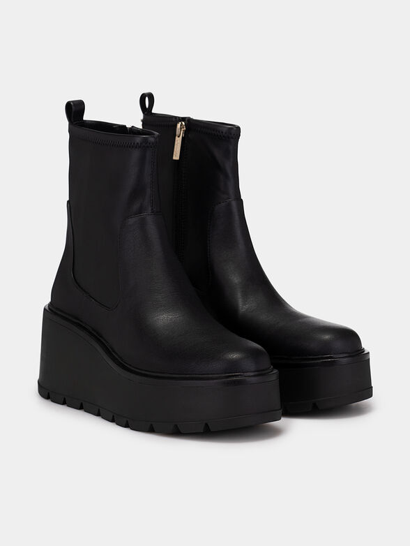 LACIA black platform ankle boots - 2