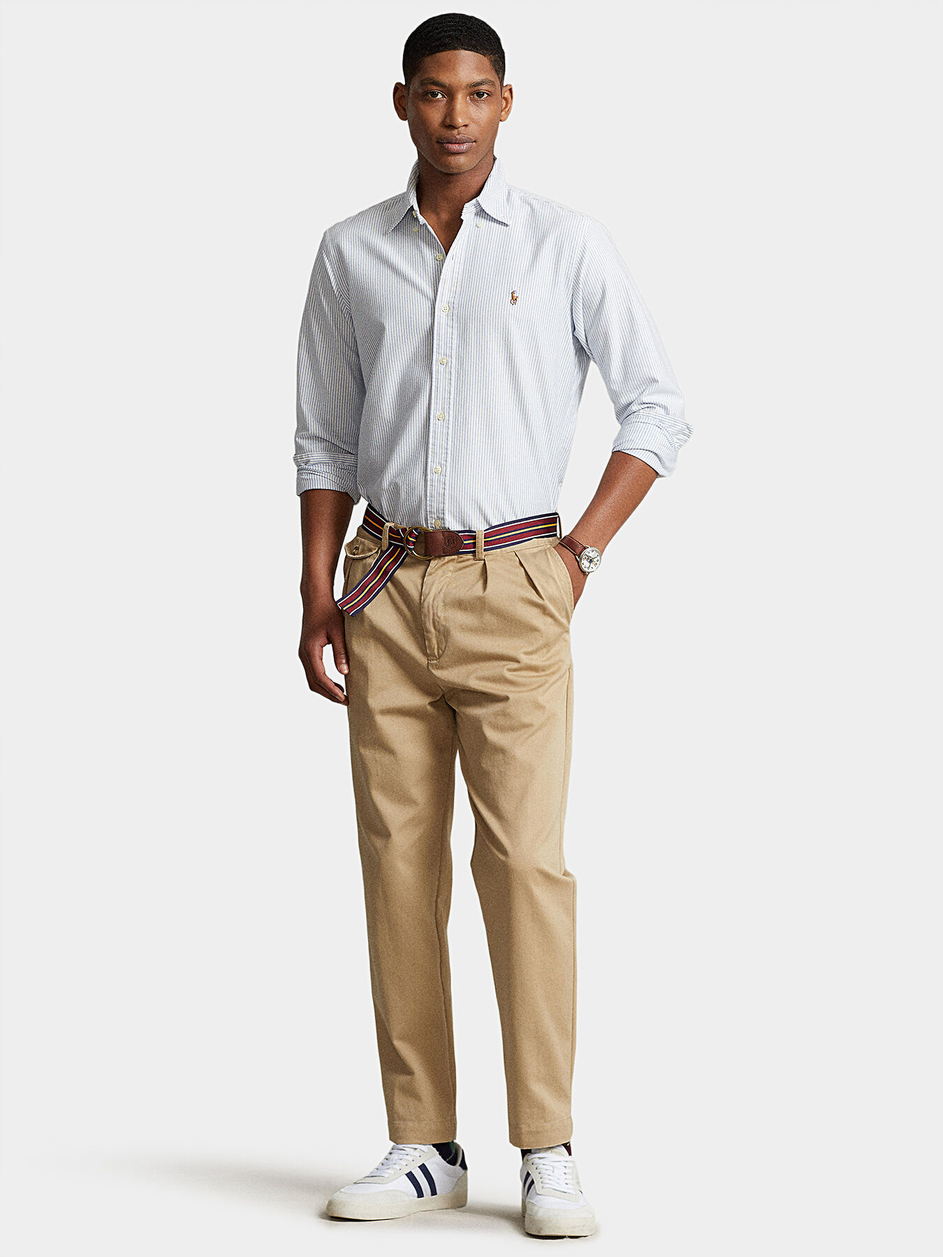 Shirt with striped print brand POLO RALPH LAUREN