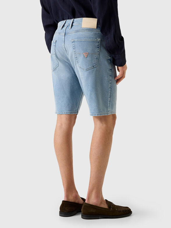Light blue denim shorts - 2