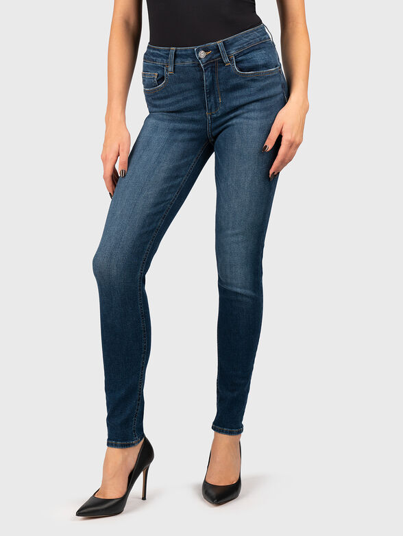 Skinny jeans with rhinestones - 1