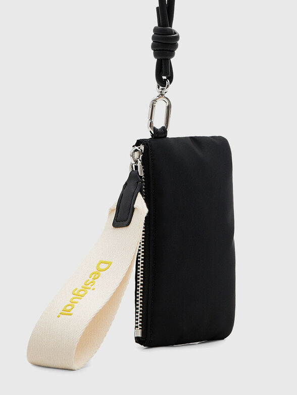 Logo accent small pouch in black  - 2