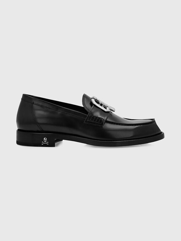 Leather loafers with metal accent - 1