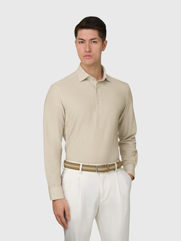 Long-sleeve polo shirt - 1