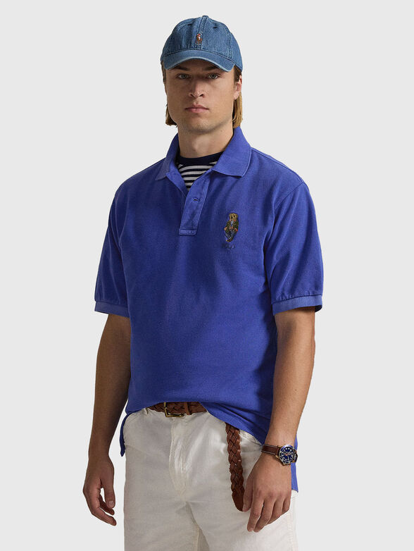 Cotton polo shirt with Polo Bear embroidery - 1