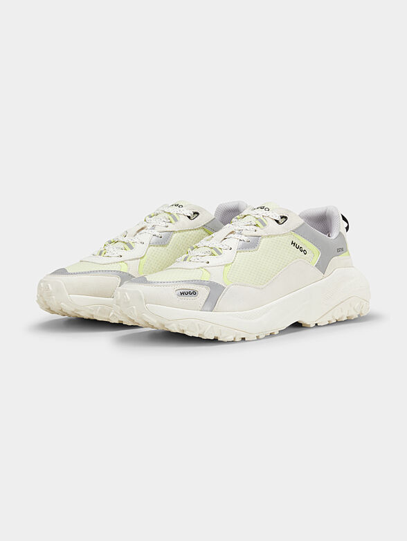 Sports shoes with colorful inserts and logo - 2