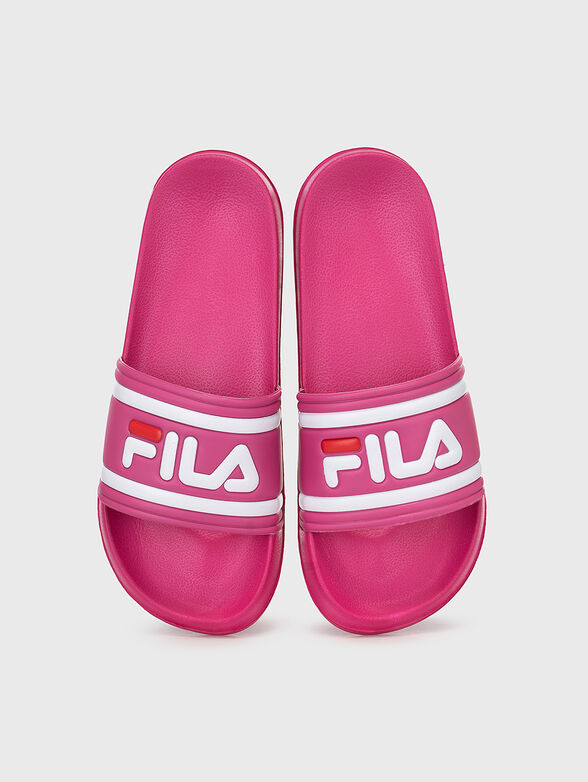 MORRO BAY Black slippers with logo - 6