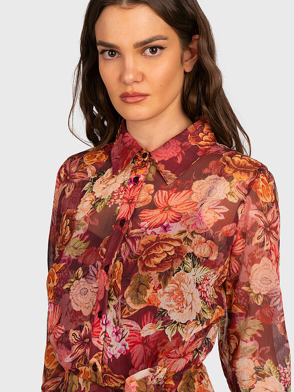 LAMA dress with animal print - 4