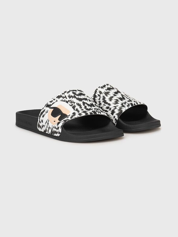 KONDO slippers with animal print - 1