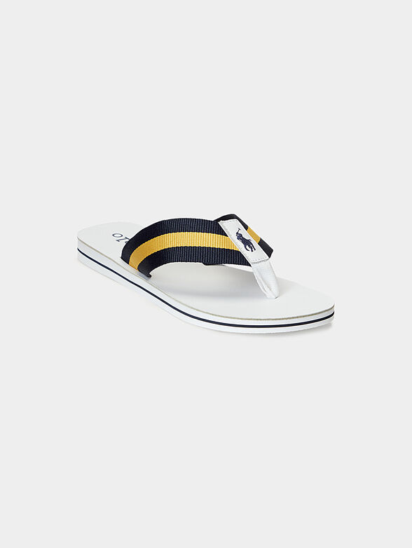 VINTAGE BOLT white flip-flops - 1