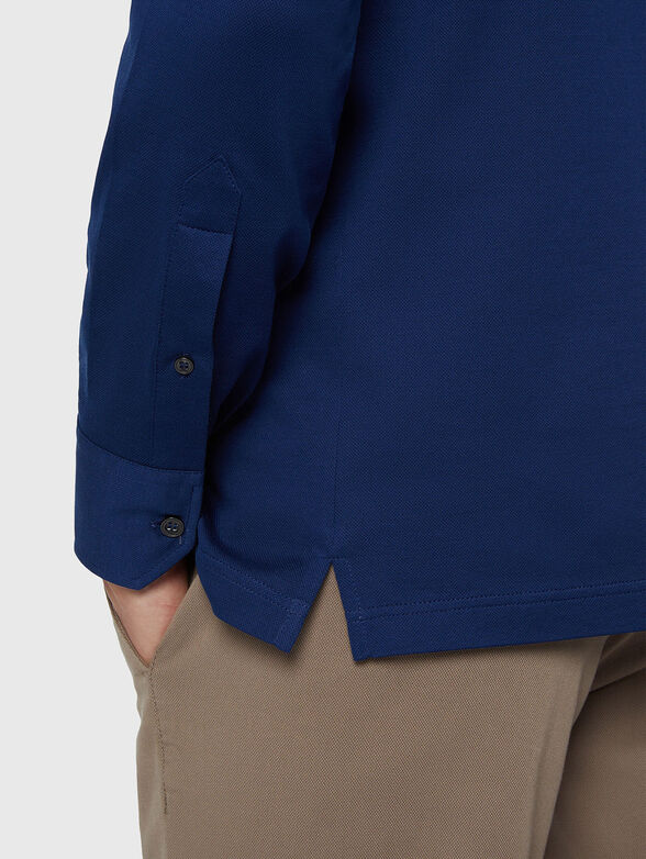 Straight cut cotton shirt  - 4