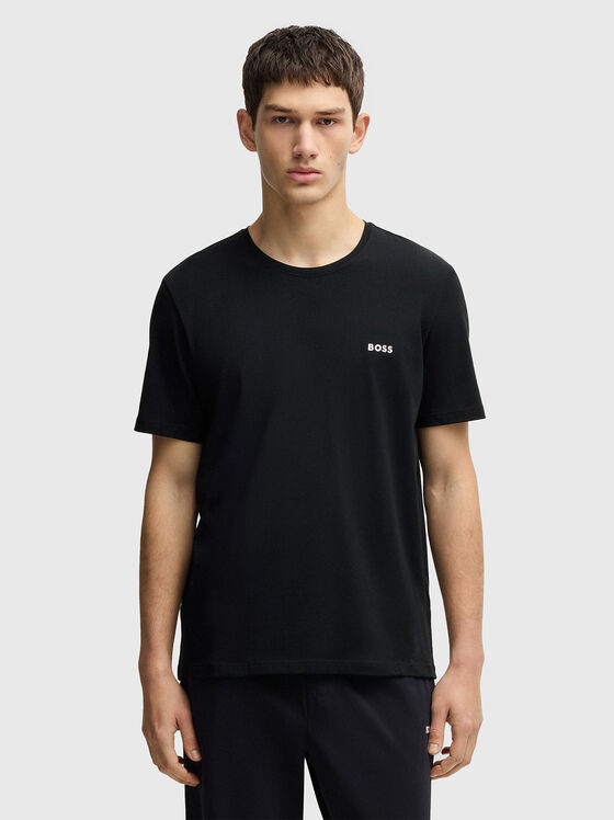 Памучна тениска с лого - 1