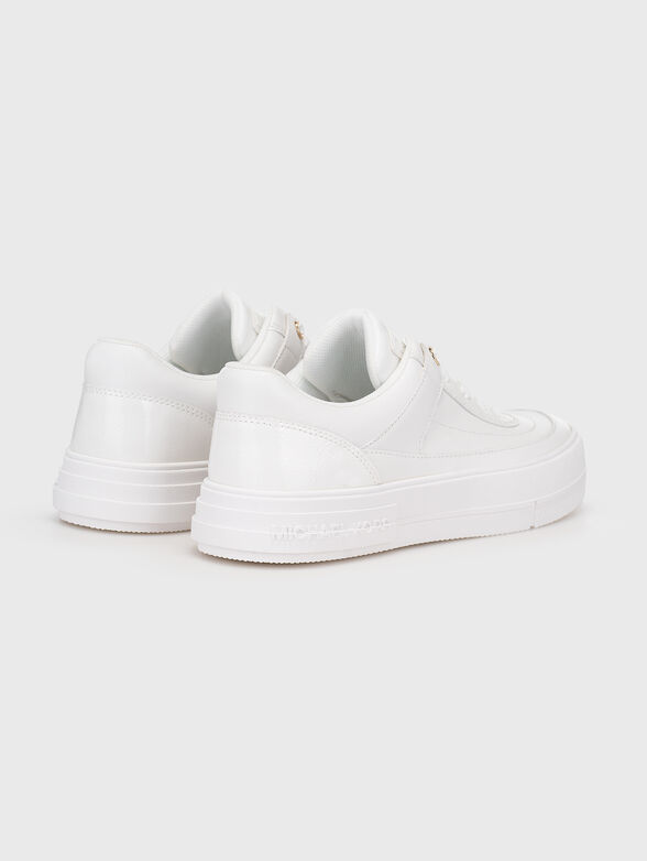AURORA white leather sneakers - 3