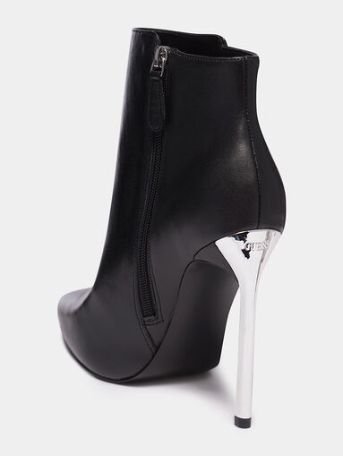 EHREN leather ankle boots in beige color - 5