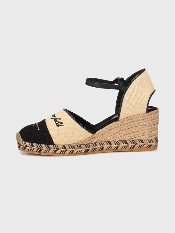 Platform espadrilles with logo embroidery - 4