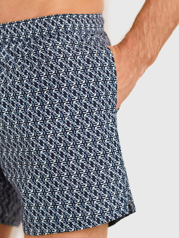 MARINA I beach shorts with micro print - 3