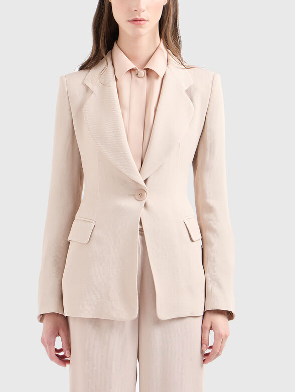 Elegant blazer in ecru - 1
