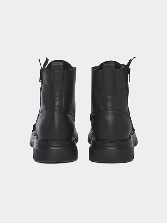 DODGE leather аnkle boots with zip and laces - 2