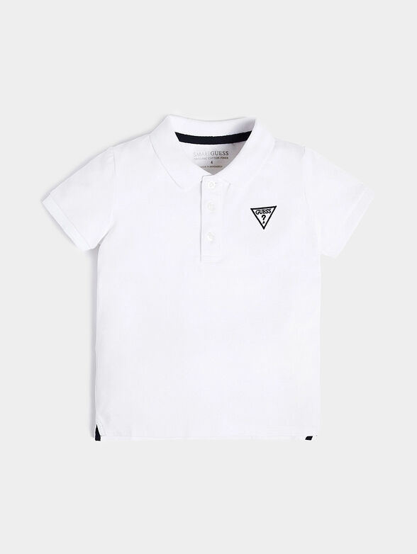 White Polo shirt with logo embroidery - 1