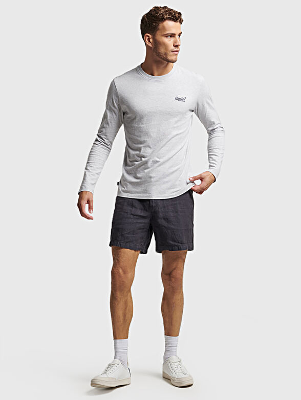 STUDIOS blue linen shorts - 6