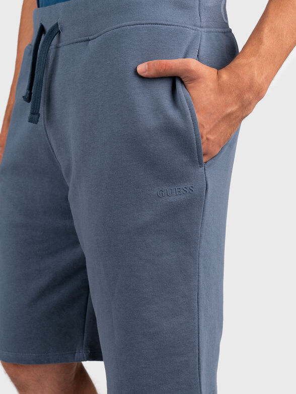 Shorts with logo accent in black - 4