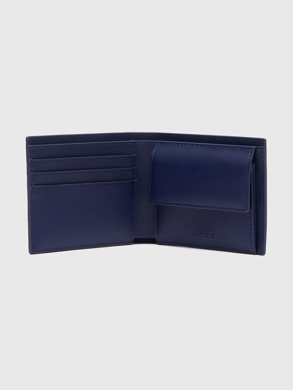 Dark blue wallet with monogram logo - 2