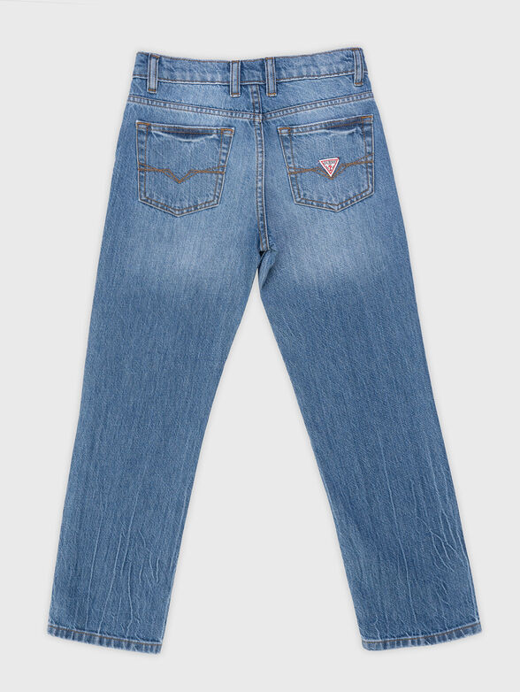 Contrast logo print jeans - 2