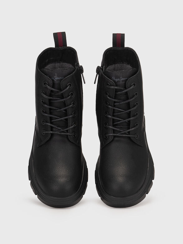 Black boots with zipper - 6