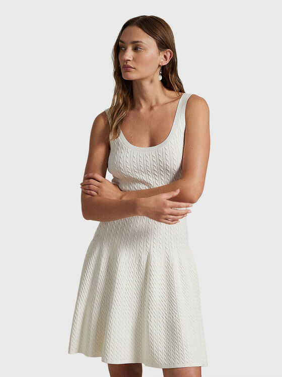 Sleeveless knitted dress - 1