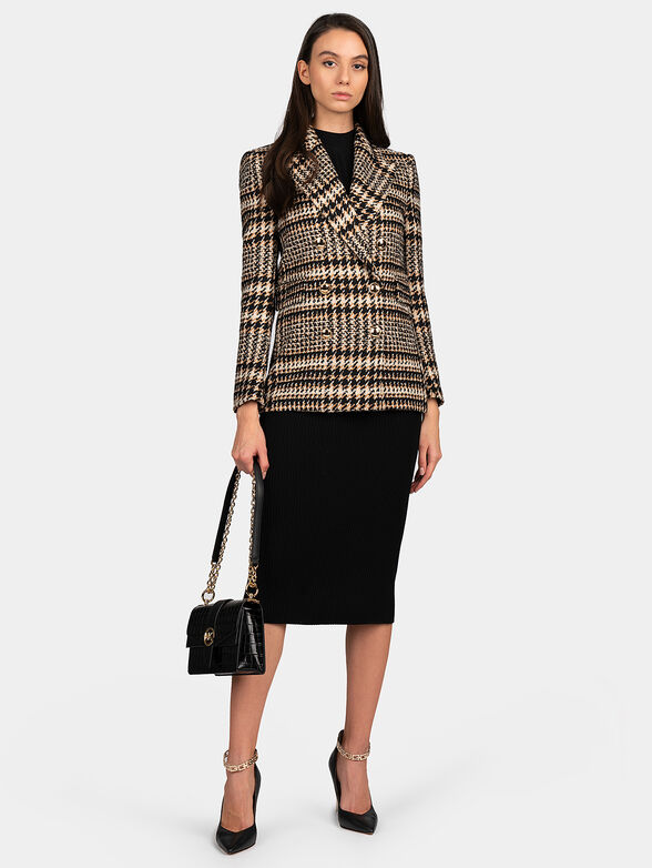 Merino wool black skirt - 4