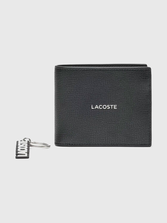 Портмоне от естествена кожа и ключодържател - 1