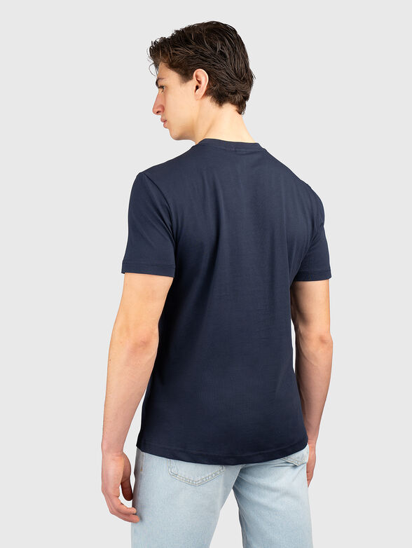Cotton T-shirt with contrasting print - 3