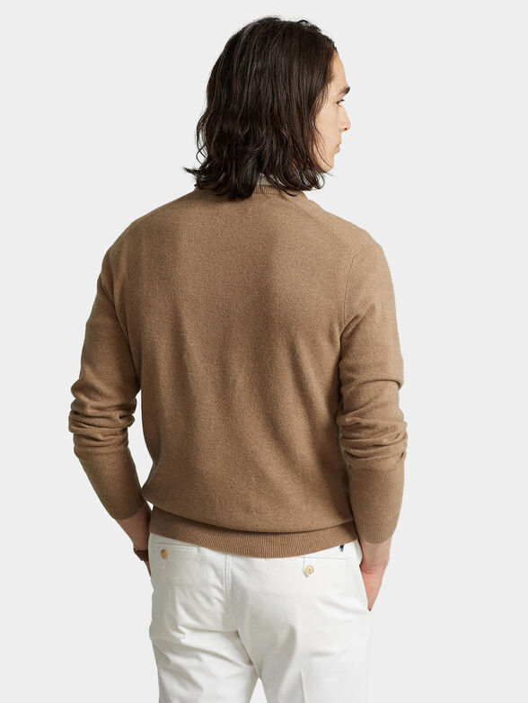 Wool V-neck sweater - 3