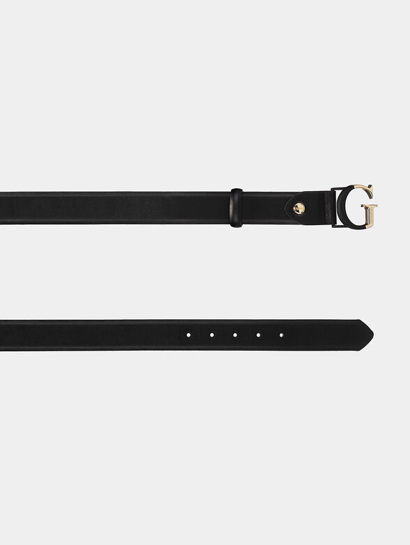Black belt with logo buckle - 2
