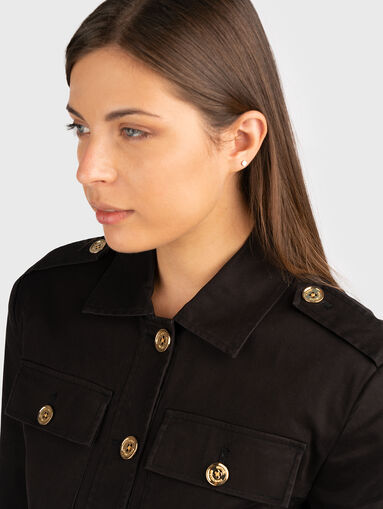 Organic cotton cropped jacket - 4