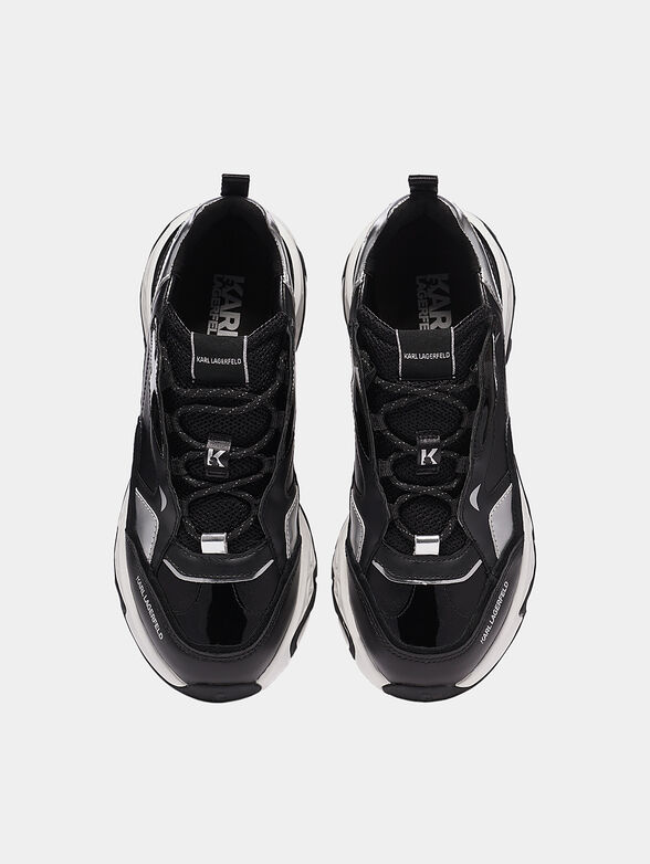 BLAZE Black sneakers with silver panels - 6