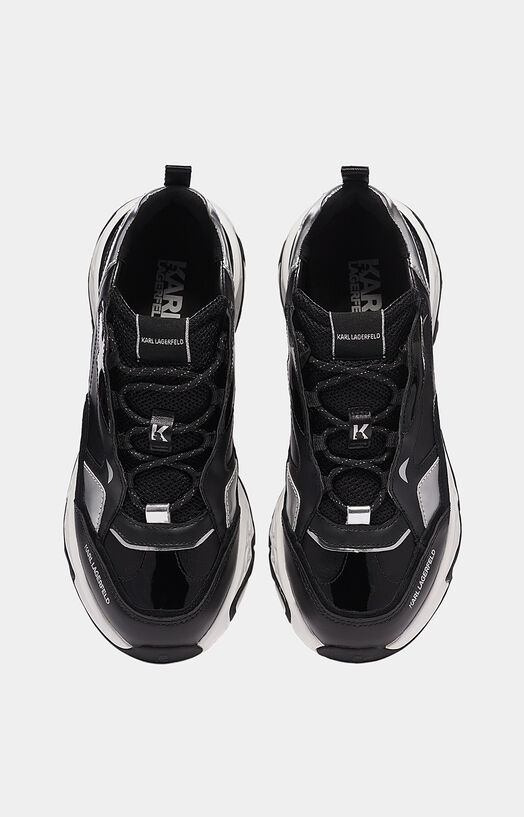 BLAZE Black sneakers with silver panels brand Karl Lagerfeld