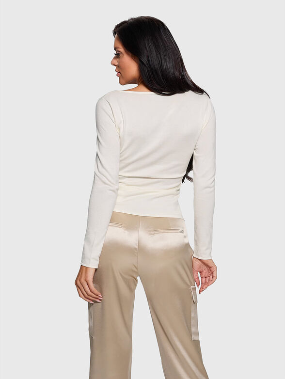Blouse with long sleeves and logo - 3