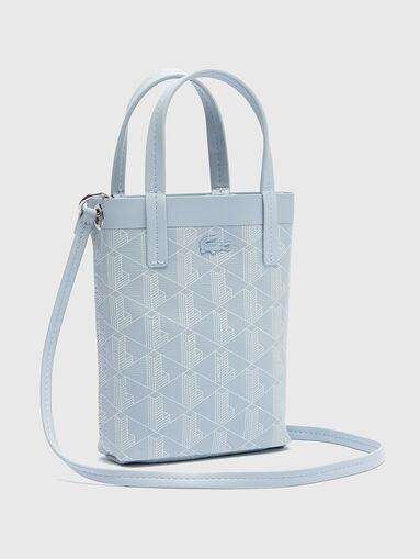 Light blue small bag with monogram logo - 3