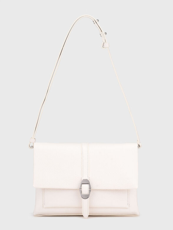 Beige leather shoulder bag - 2