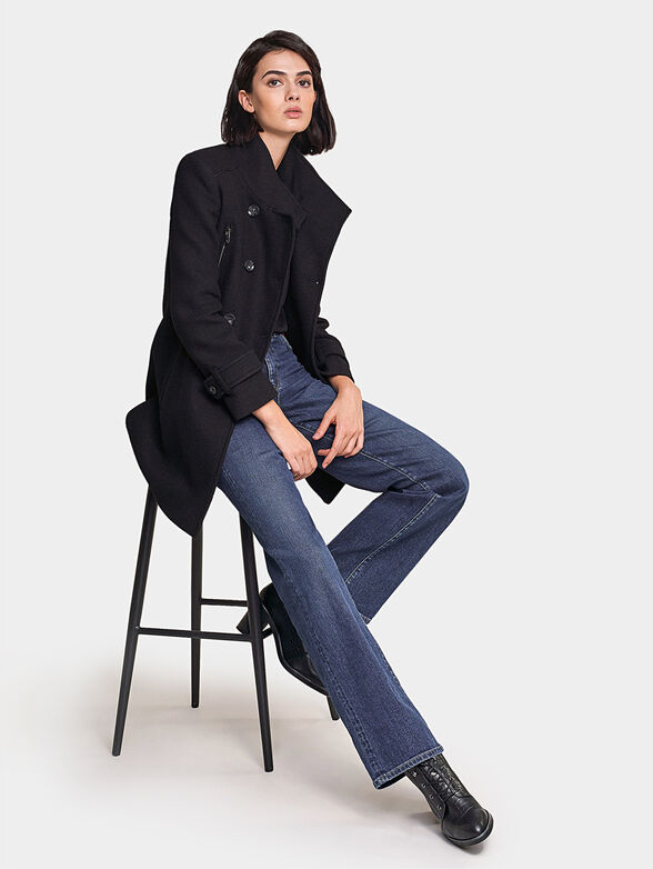 Long duffle coat with detail - 6