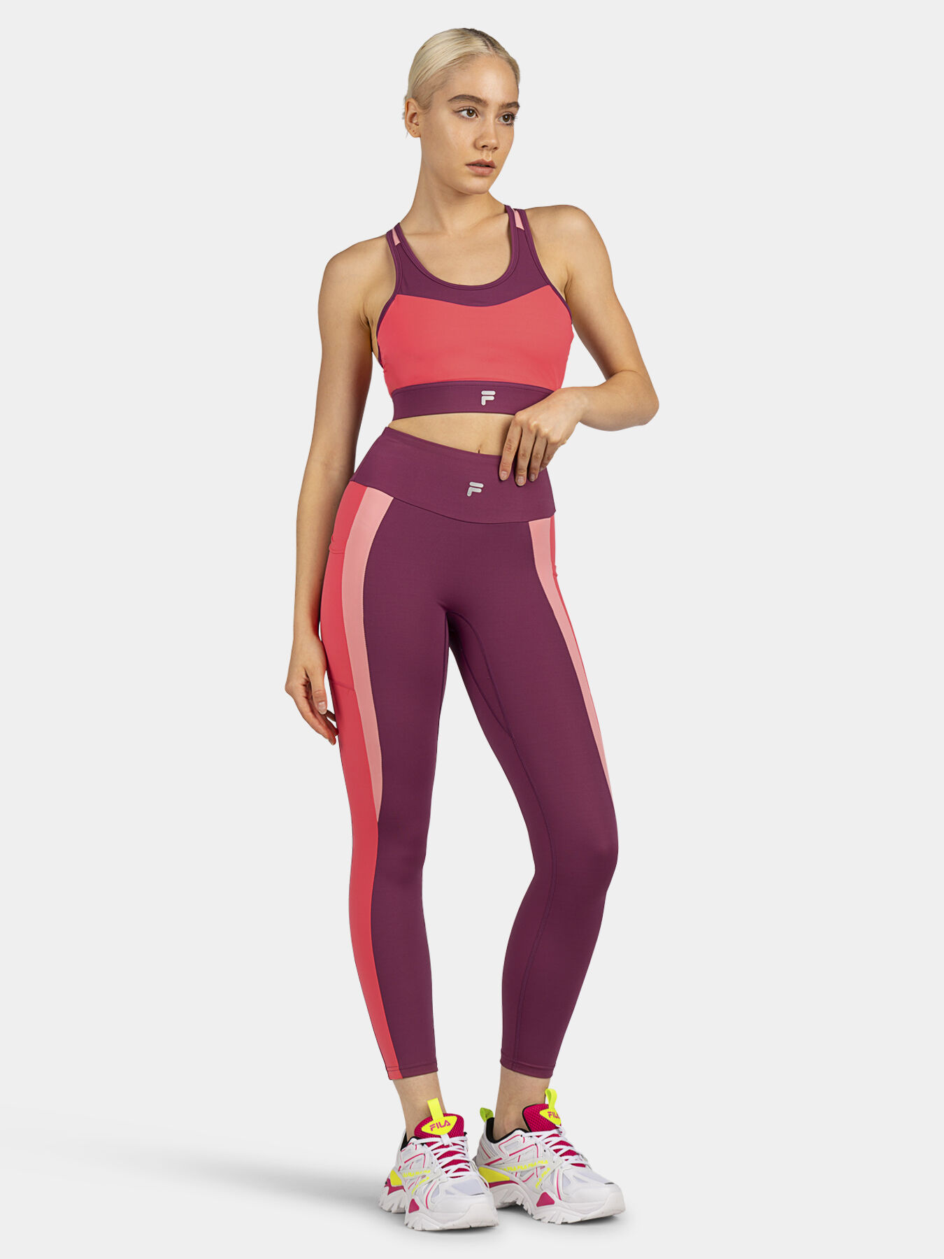 Fila color block leggings discount