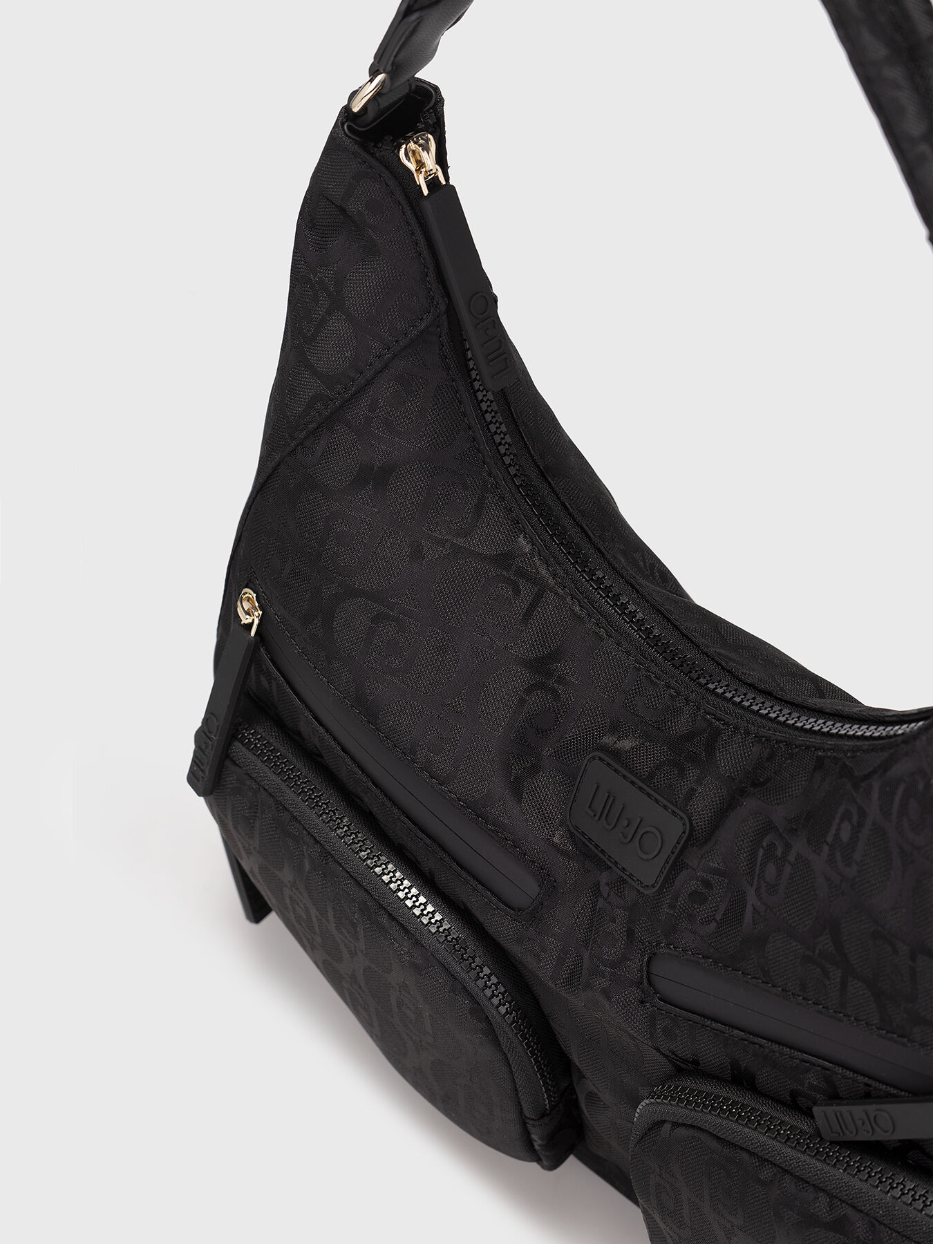 Hobo bag with logo print brand LIU JO — Globalbrandsstore.com/en