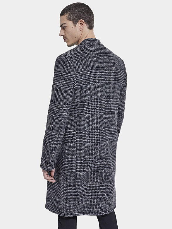 Wool blend double-breasted coat - 2