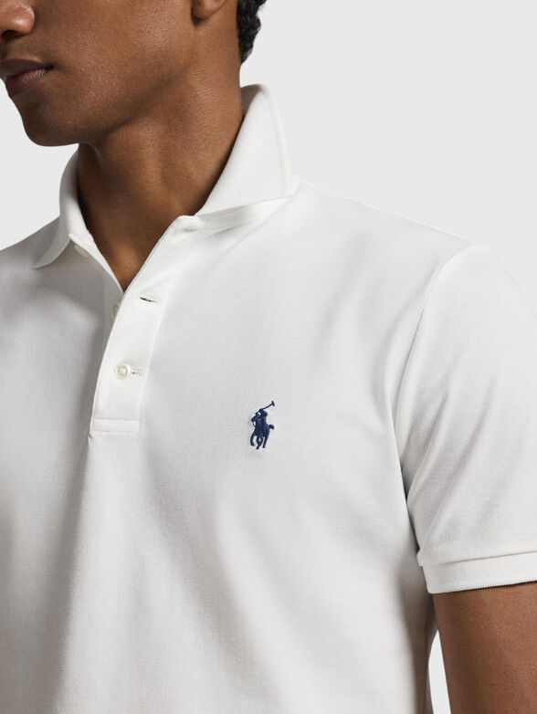White polo shirt with logo - 4
