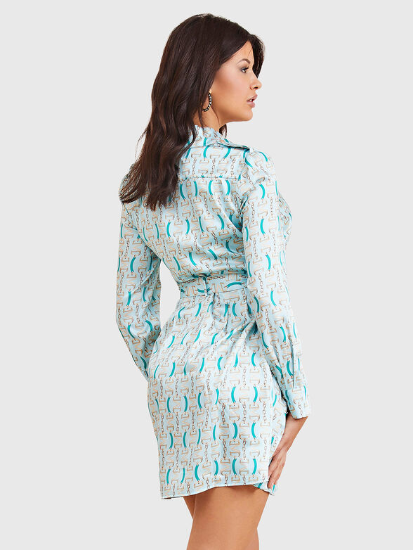 Dress with monogram print - 2