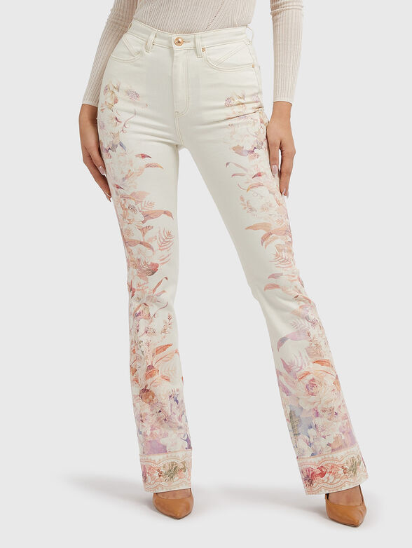 POP '70s denim with floral print - 1