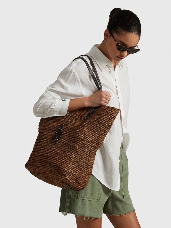 Raffia large tote bag - 2