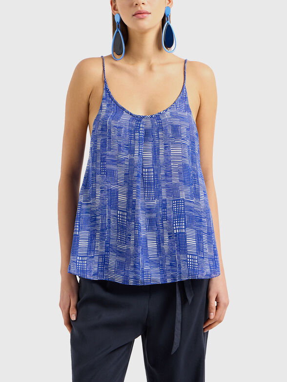 Silk top with thin straps - 1