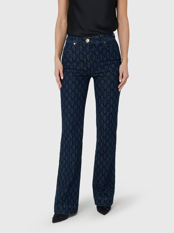 Дънки BEA с монограмен принт - 1